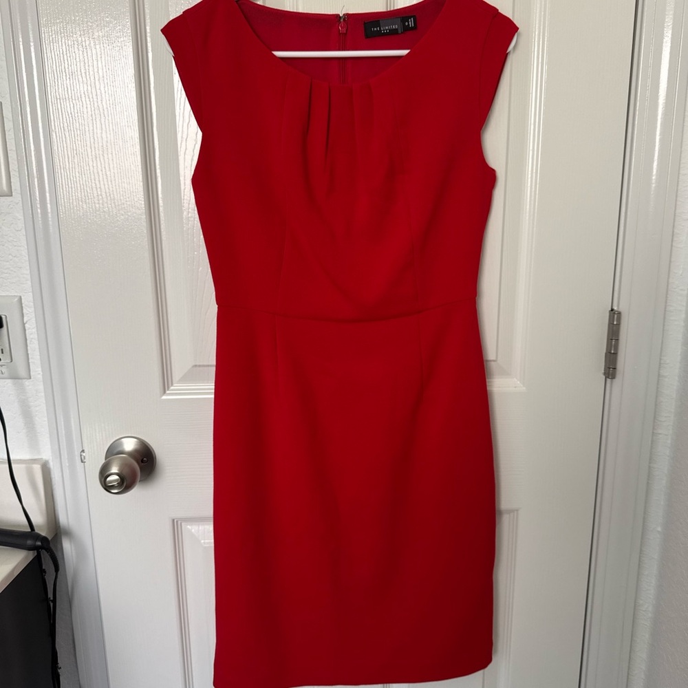 The Limited Classic Red Midi Dress